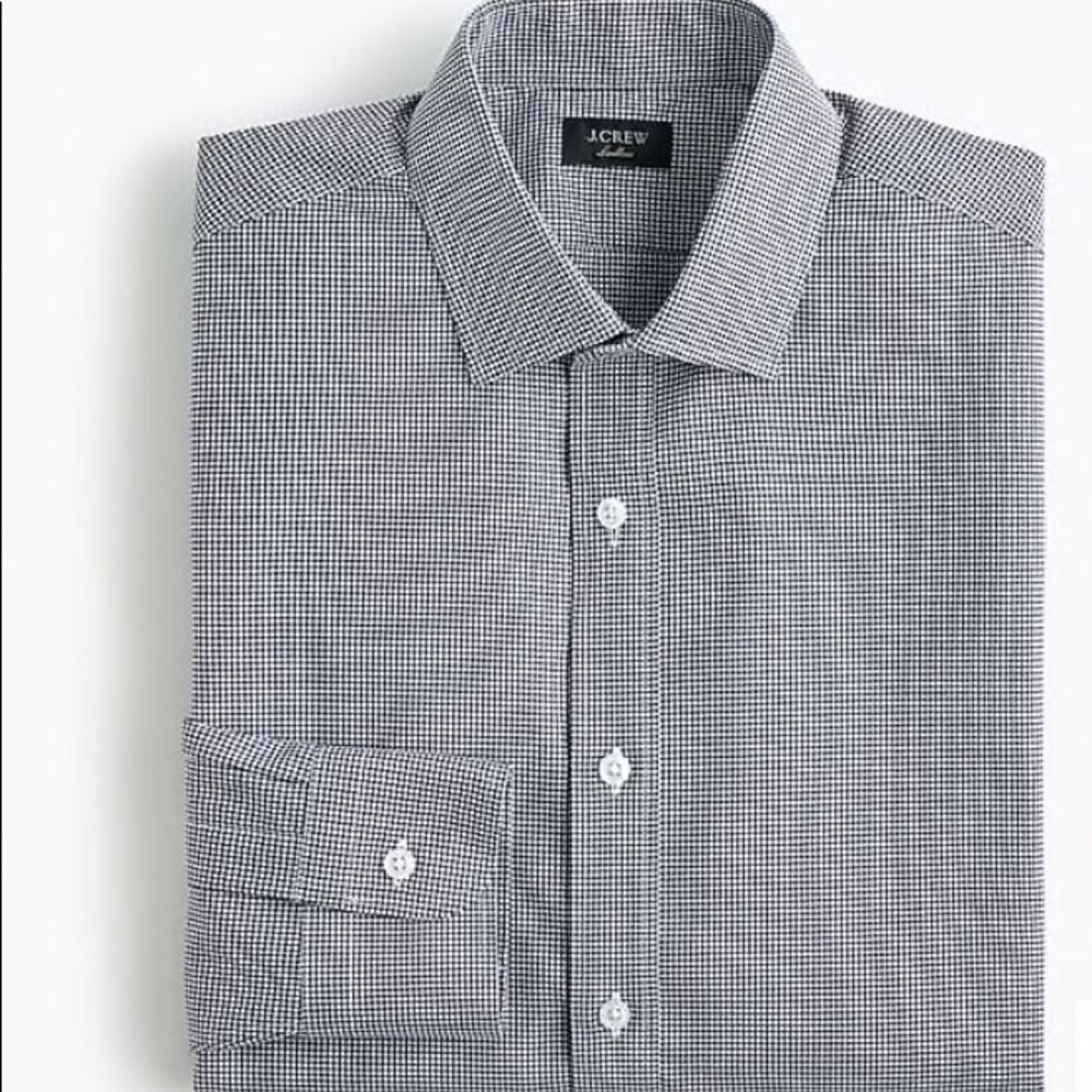 J. Crew Ludlow Slim Gingham Dress Shirt 16h/36